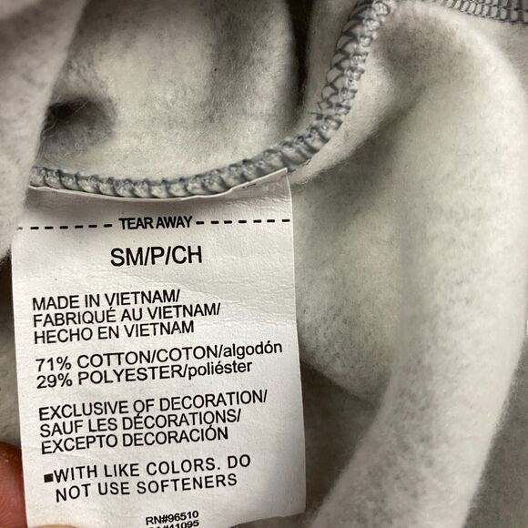 Under Armour Crop Hoodie Women's SM Heather Gray Fleece Lined Loose Fit Pullover - Picture 7 of 15